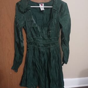 H&M Deep Green Long Sleeve Dress